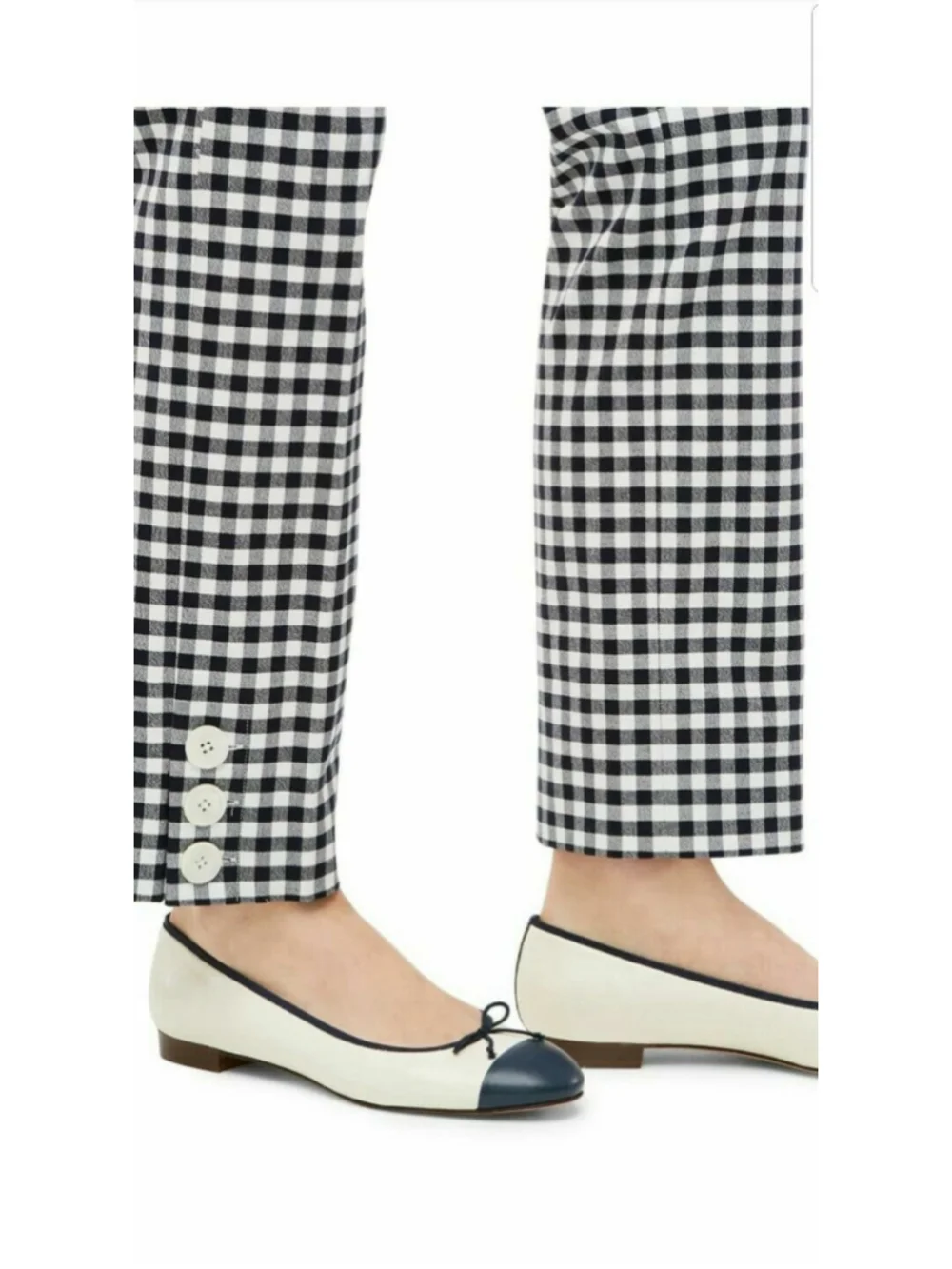 J. Crew Factory distinctive gingham button