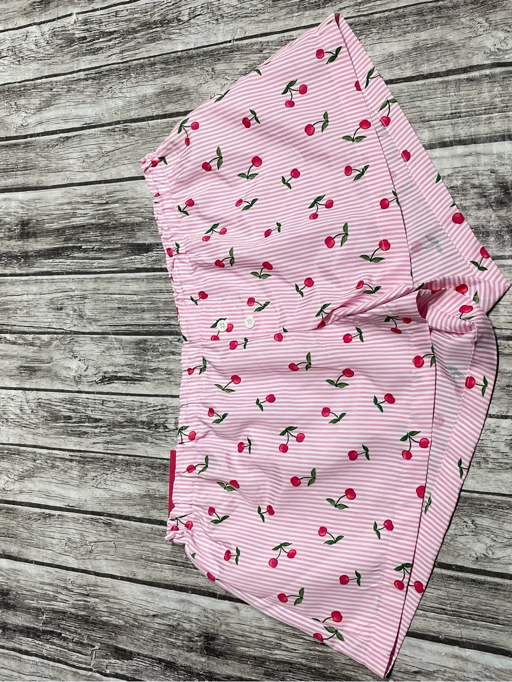 Forever Moda cherry pink stiped