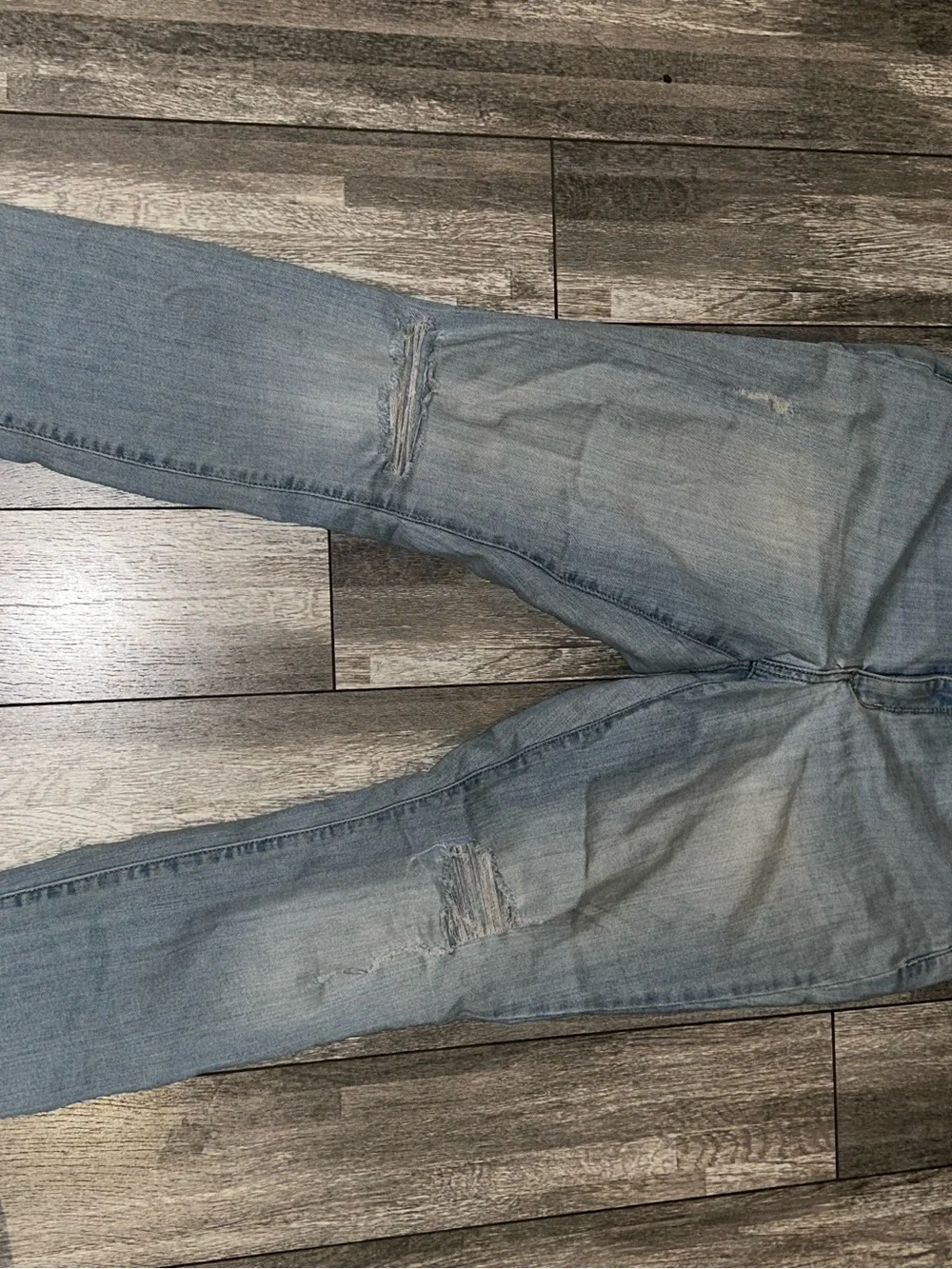 Universal Thread Light Blue Slim Skinny Jeans with Distressed Knees