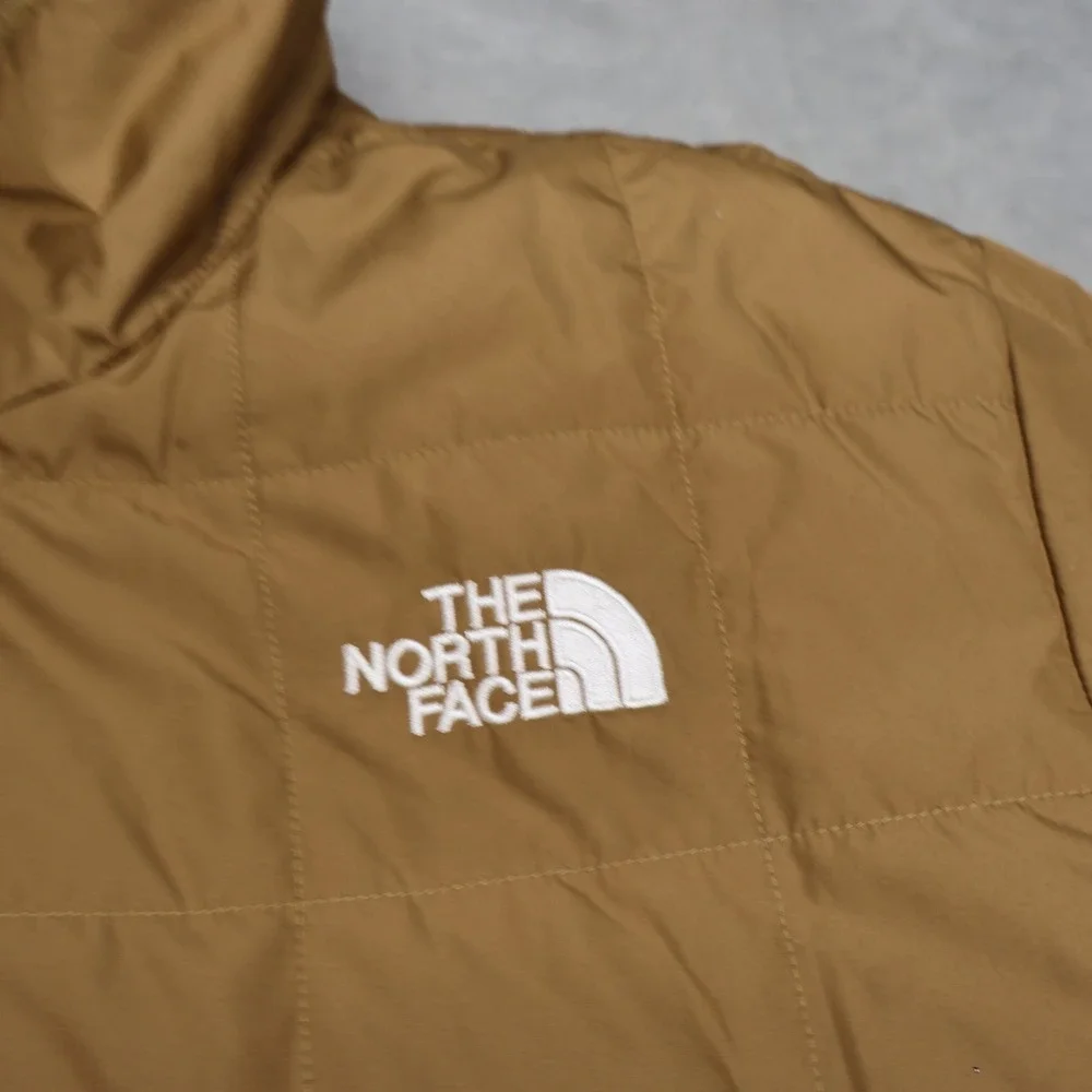 North Face Junction Jacket Mens Large Brown Insulated Hiking Quilted Puffer Warm