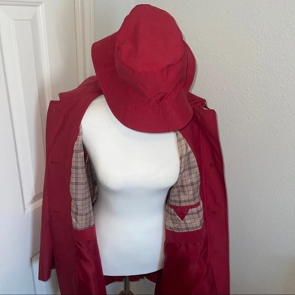 Gallery red raincoat
