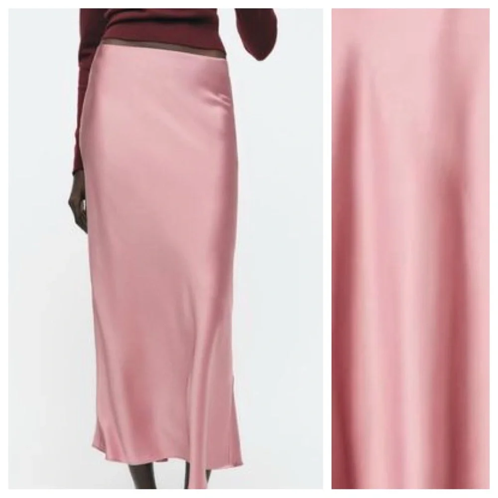 Zara pink satin