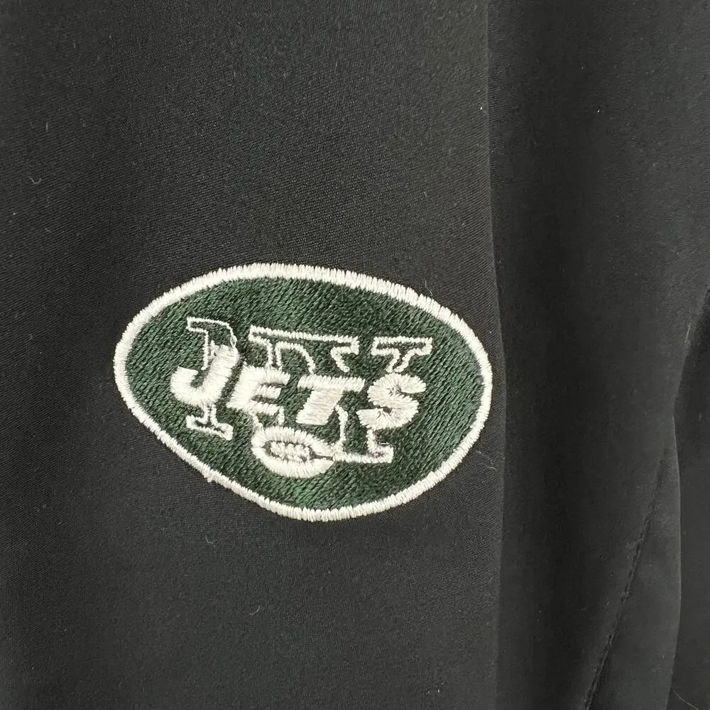 NIKE Women's Black Front Zip Verizon NY JETS Ambassador Jacket Size M NEW