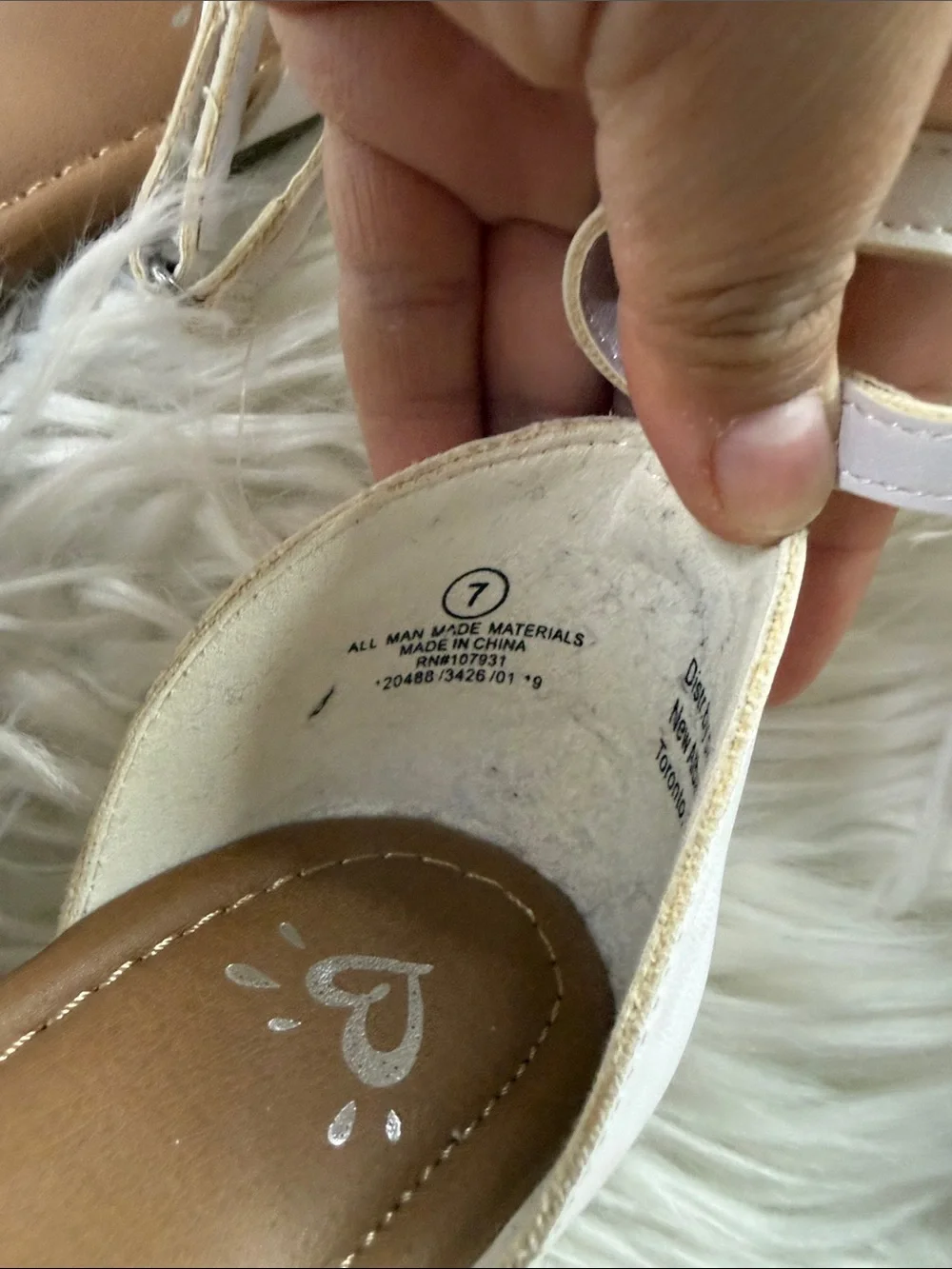 Justice flat sandals