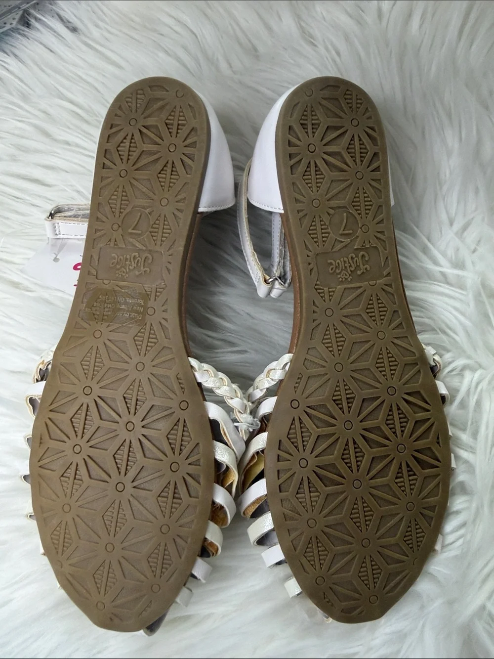 Justice flat sandals