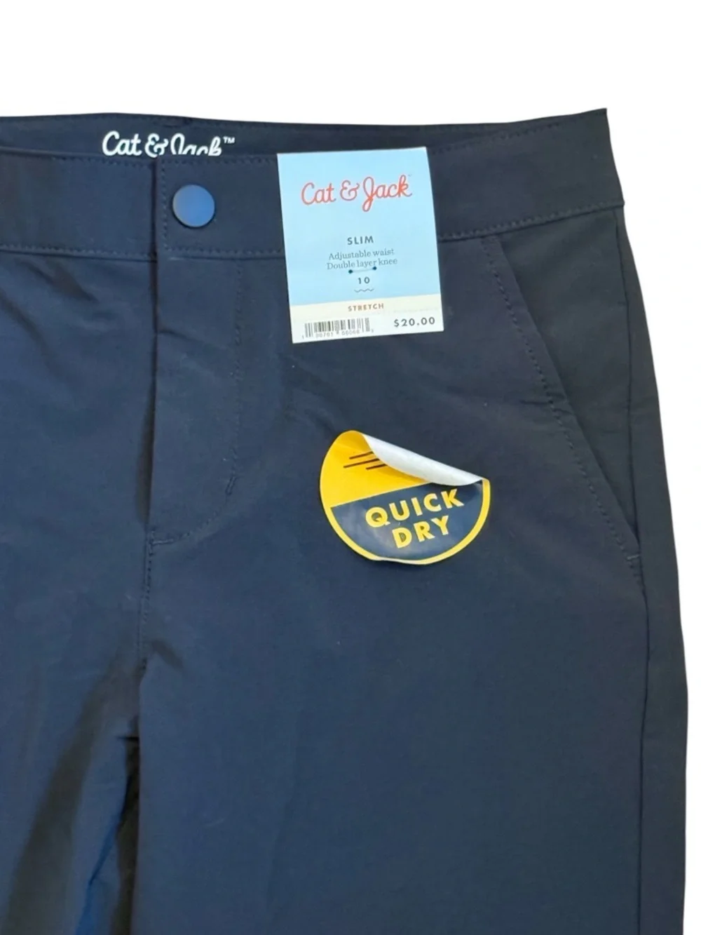 🫶🏻 Cat & Jack BLACK Quick Dry Pants 10 Slum