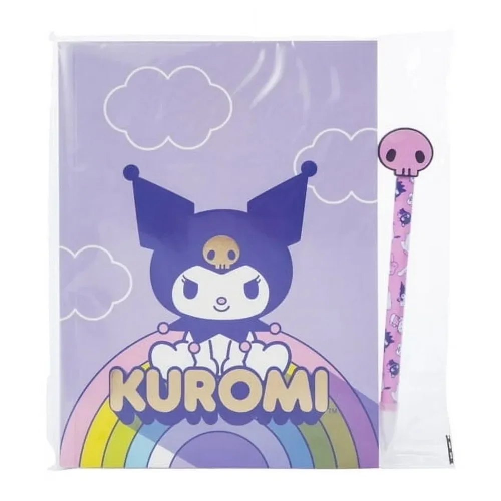 Kuromi Notebook and Pen Set Sanrio 2 Piece Gift Journal New