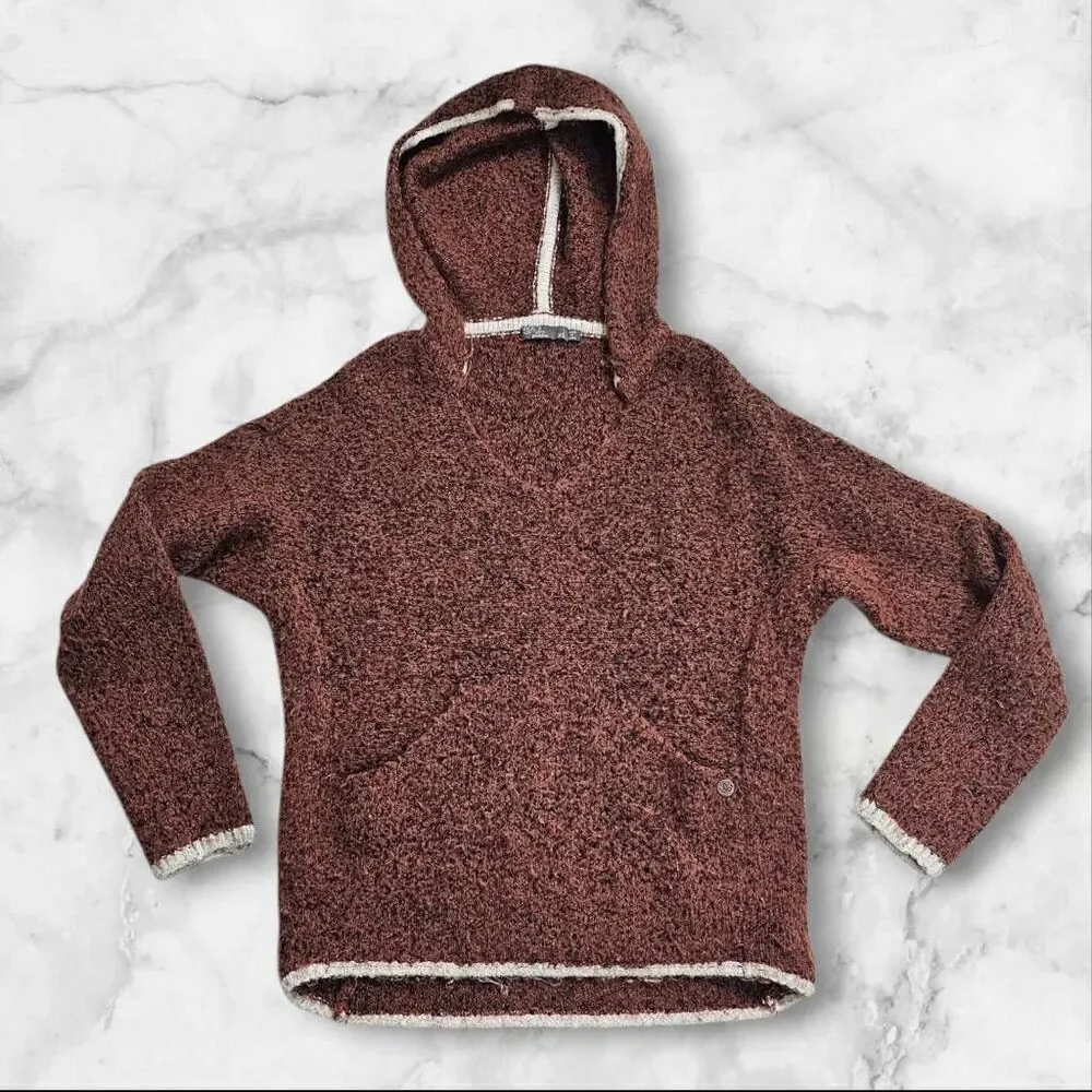 Prana XS Shine On Hoodie Brown Chai