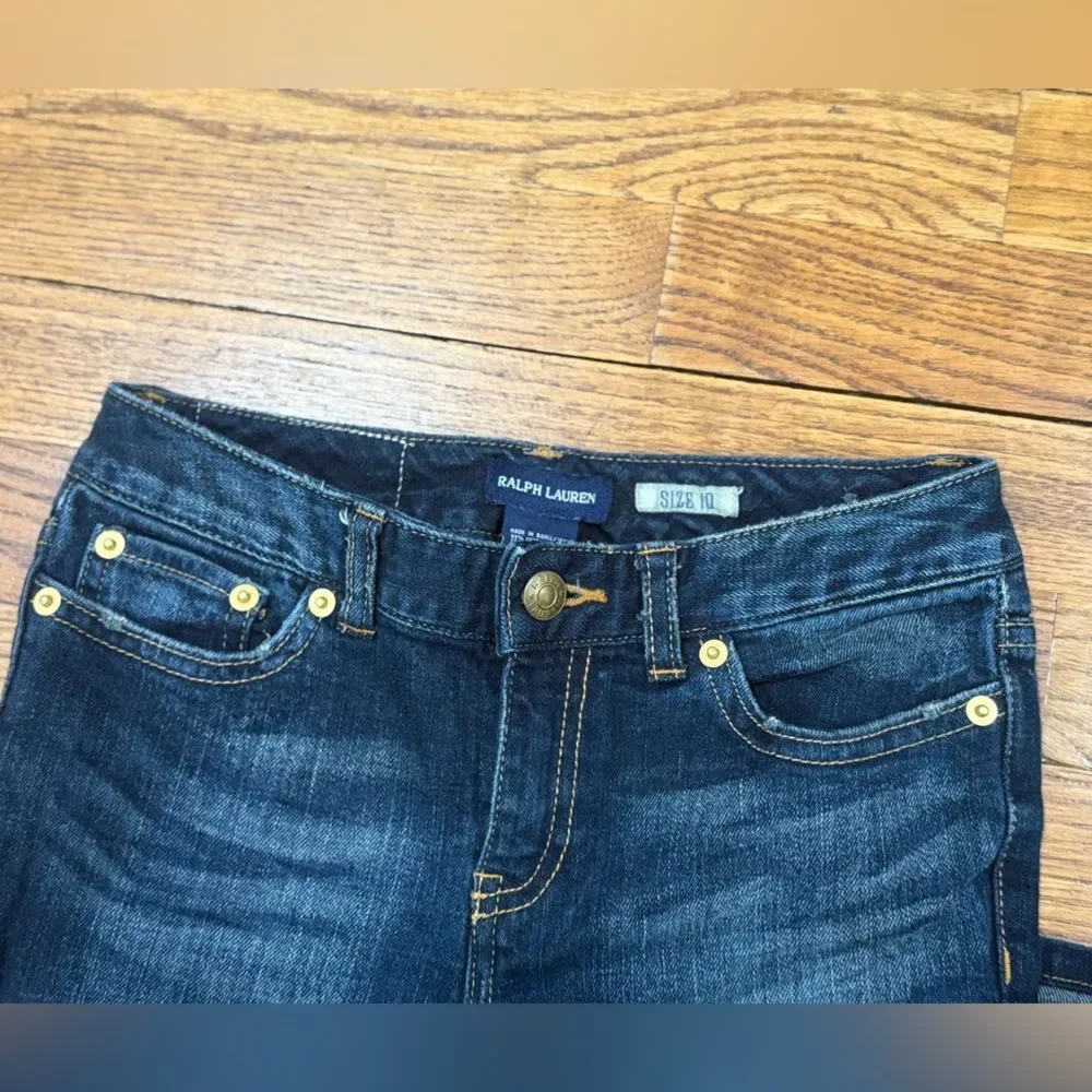 Ralph Lauren Kids Dark Wash Skinny Jeans Girls Size 10