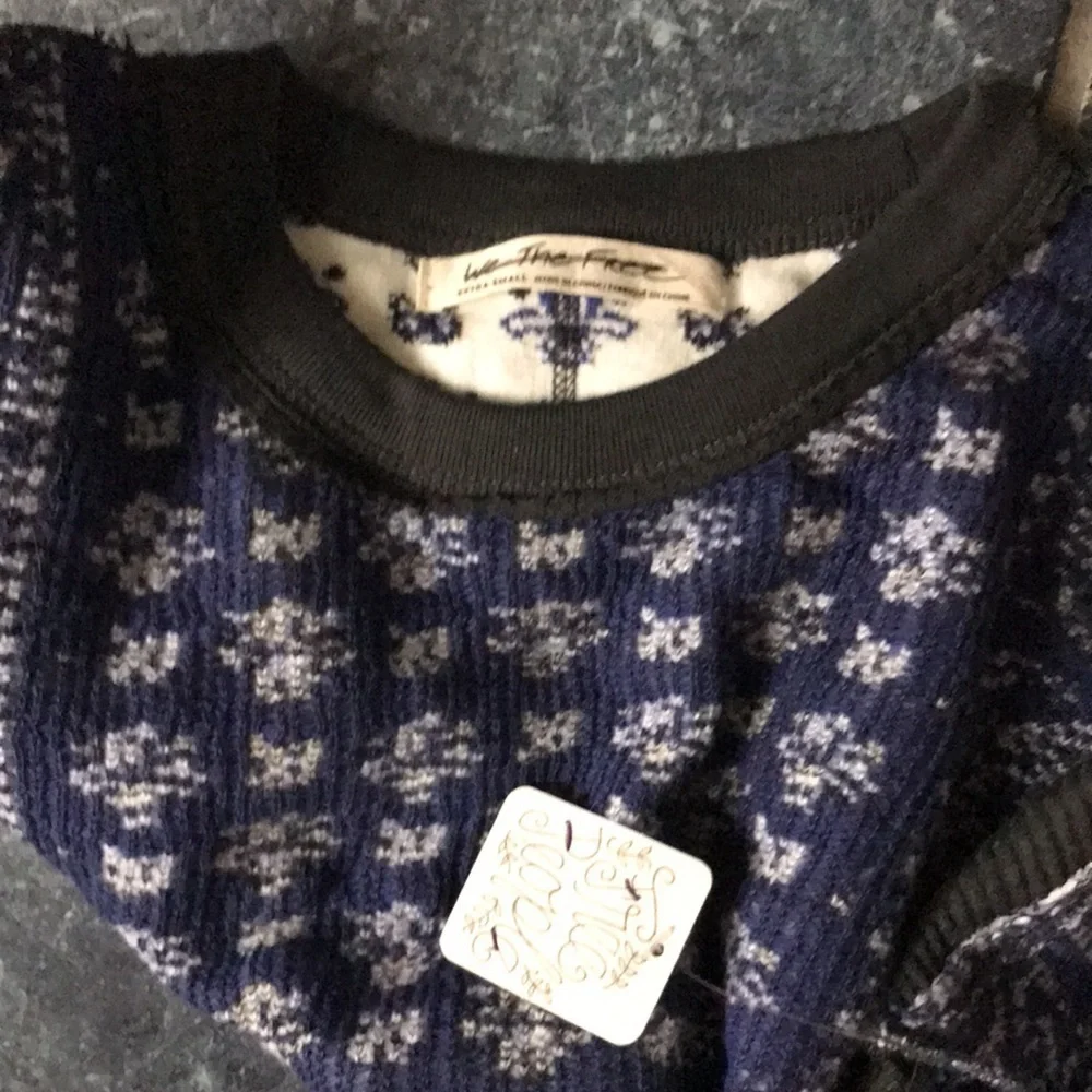 Free People blue white