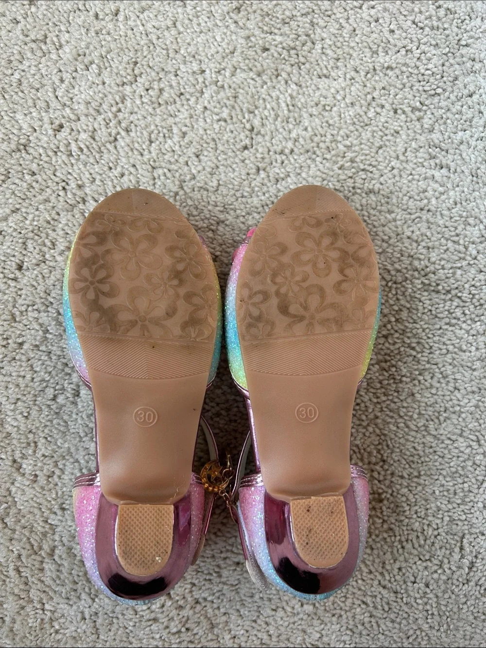 ChuLian girls low heel party dress shoes
