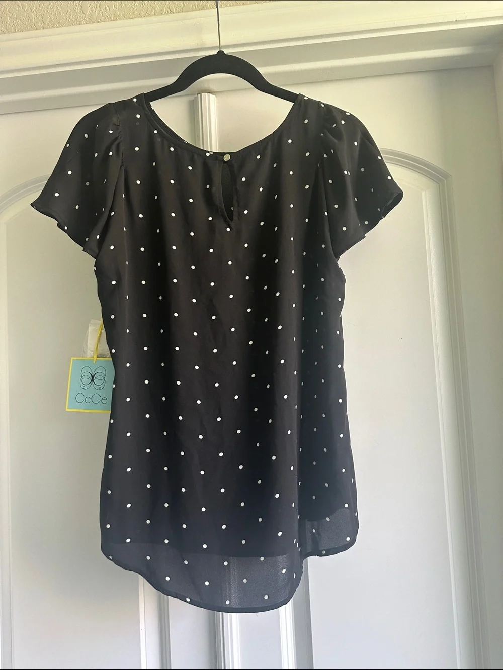 CeCe black blouse