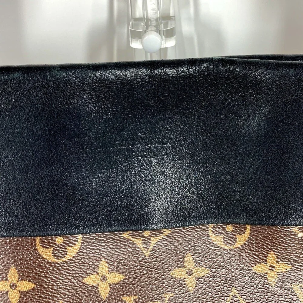 LOUIS VUITTON Black Monogram Canvas Shoulder Bag