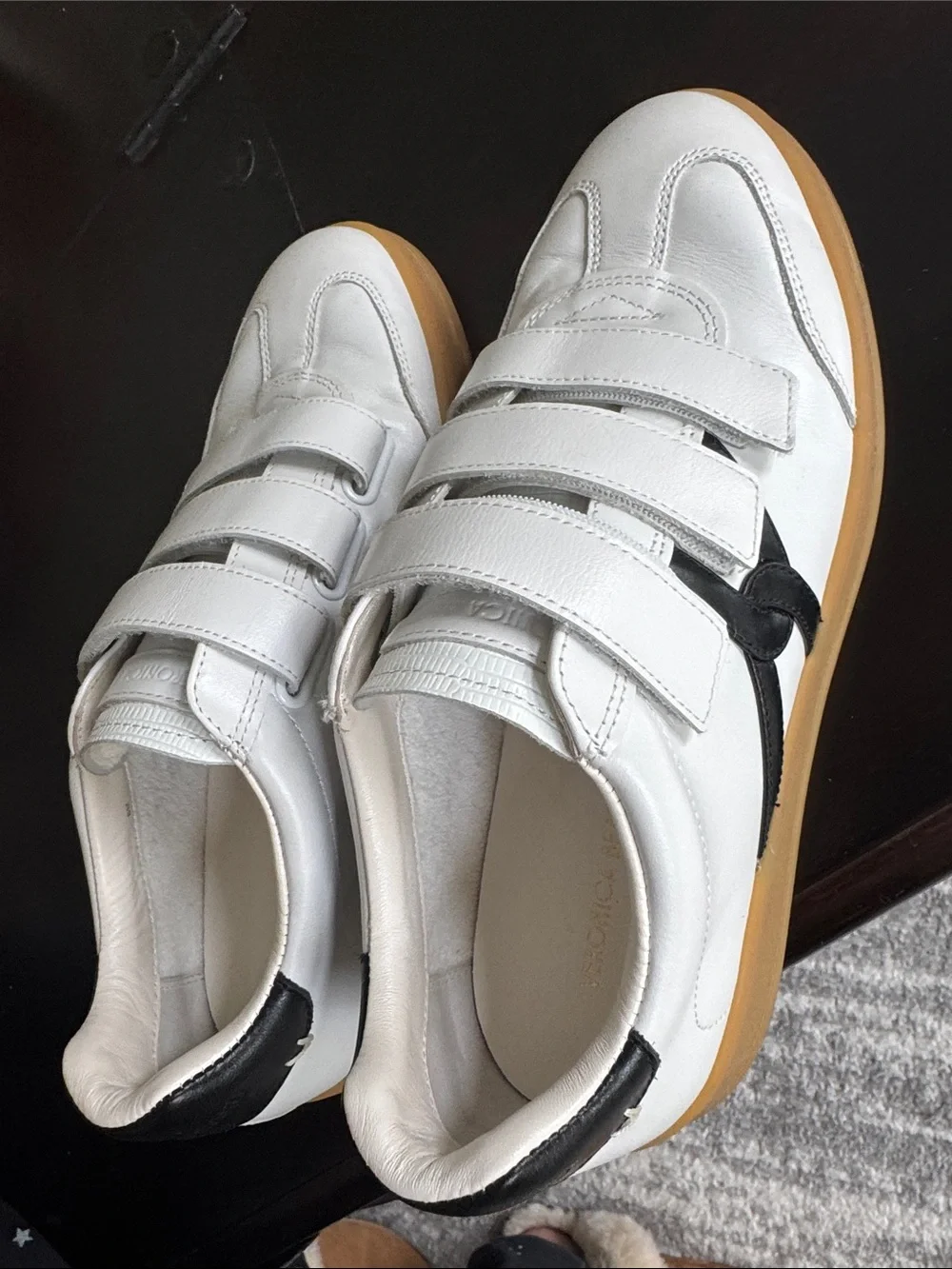 Veronica Beard white leather