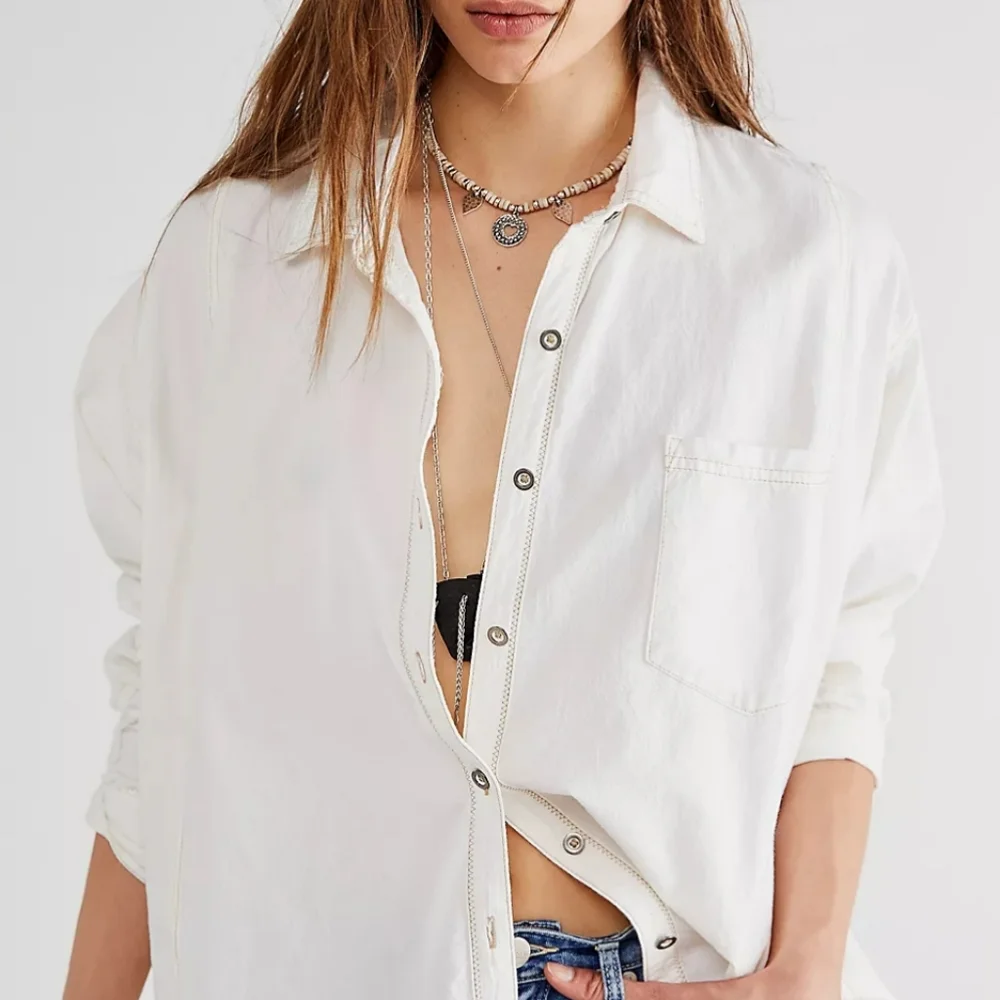 Free People sleeves layering placket