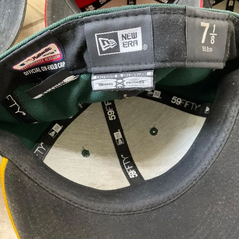 Lot Of 10 VTG. Most  New Era on field /1 Nike Fitted Hats MLB teams / 1 NFL  *