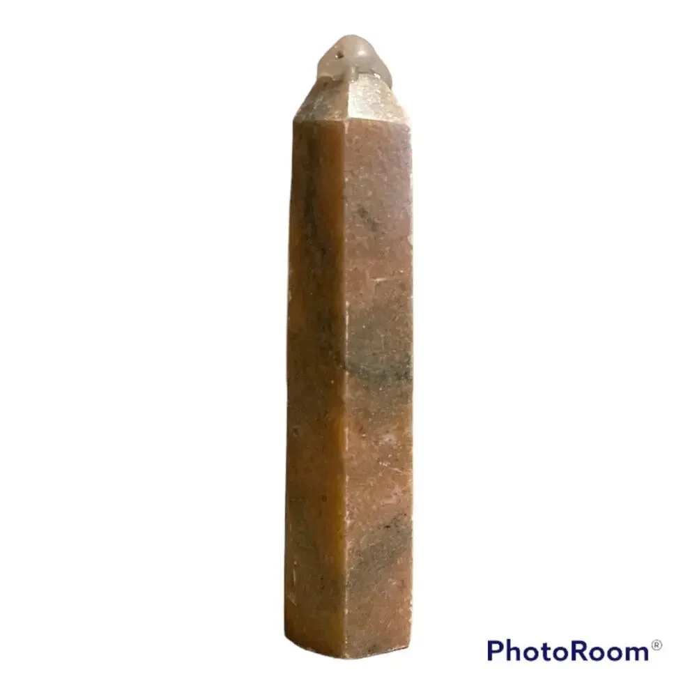Orange & Green Calcite Tower