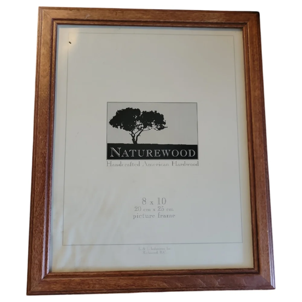 Vtg Hand Crafted Naturewood Hardwood Picture Frame 8 x 10