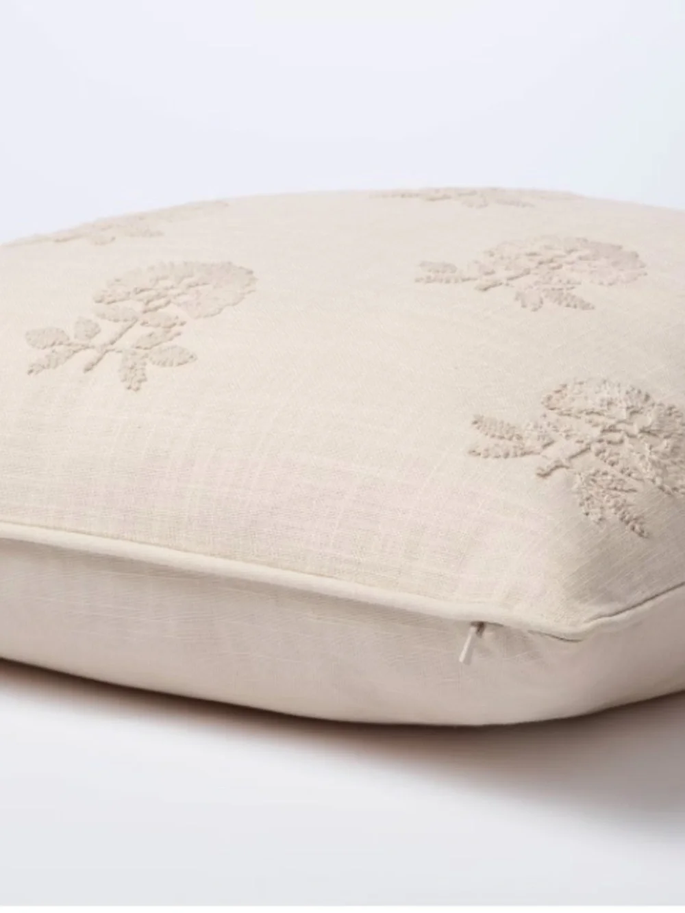 The Square Embroidered Floral Decorative Throw Pillow from the Threshold™