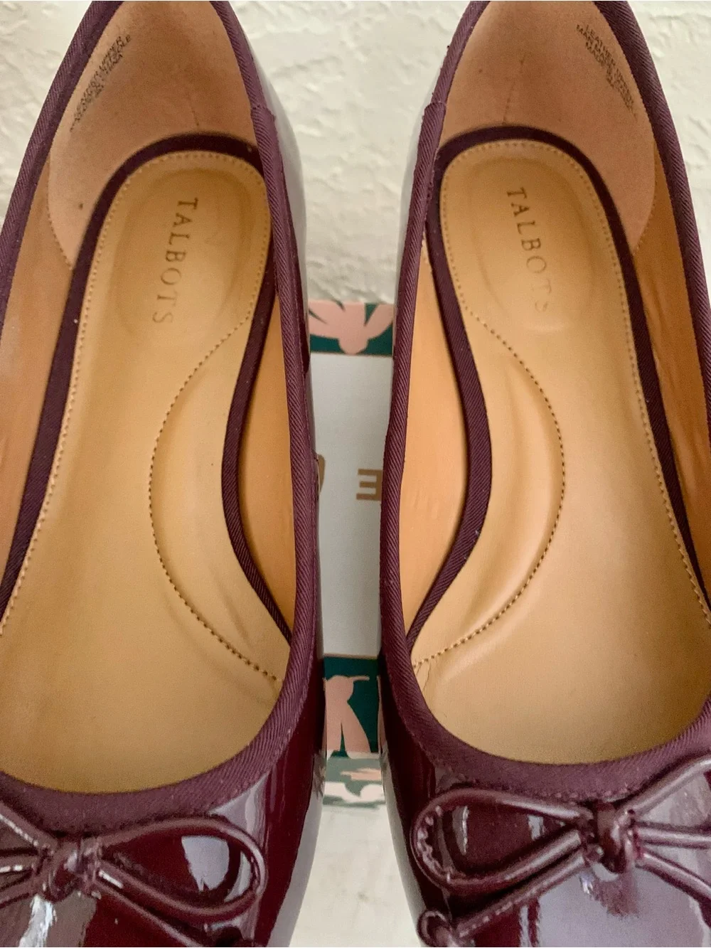 Talbots shiny patent