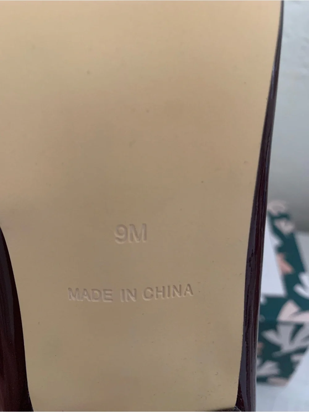 Talbots shiny patent