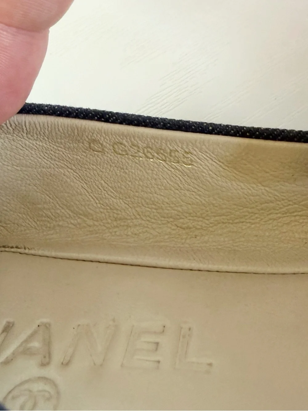 CHANEL denim cap