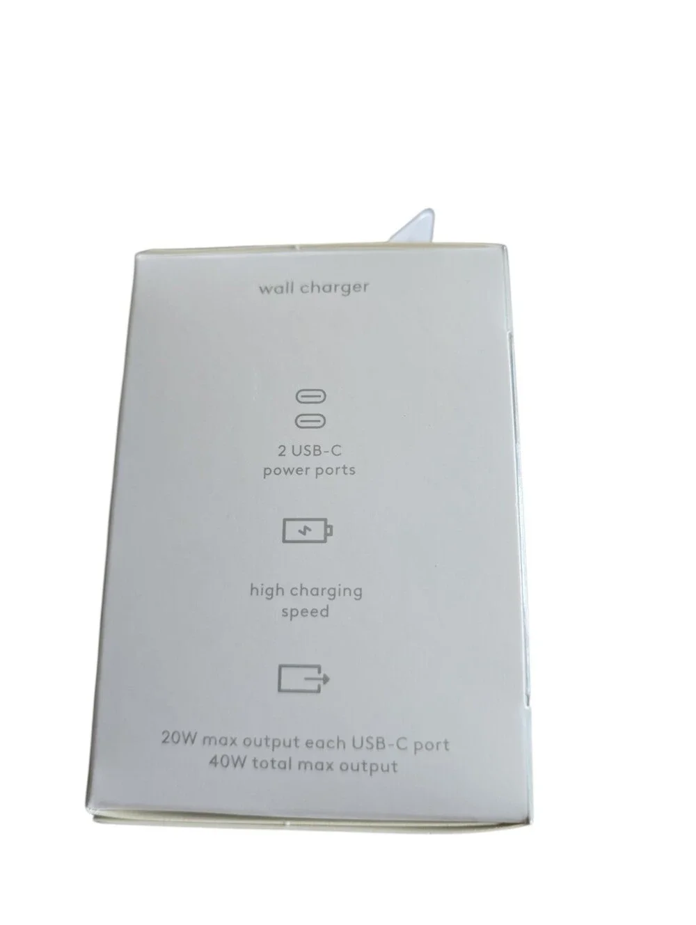 Heyday 20W USB-C Wall Charger with Power Delivery White NWT