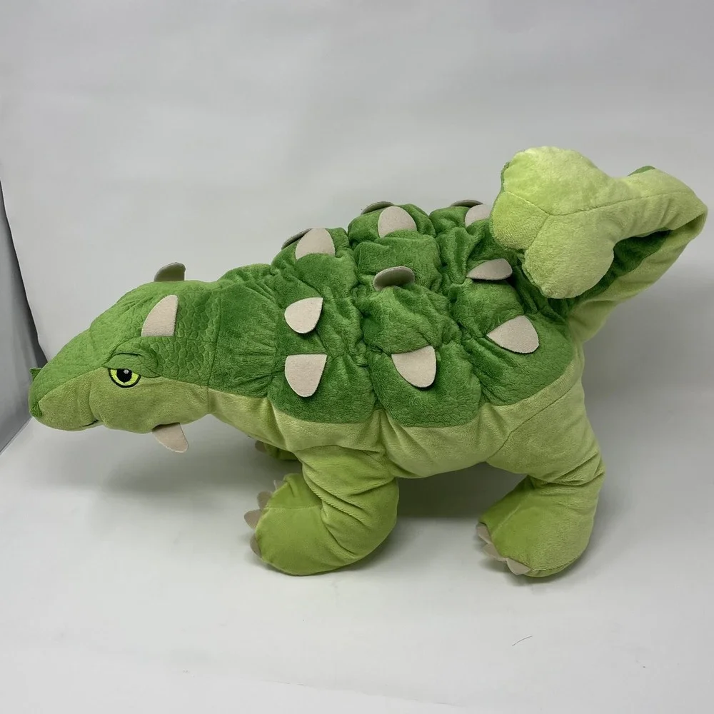 RETIRED Jättelik Ankylosaurus Dinosaur Soft Toy Plush 22 inch Green IKEA Stuffed