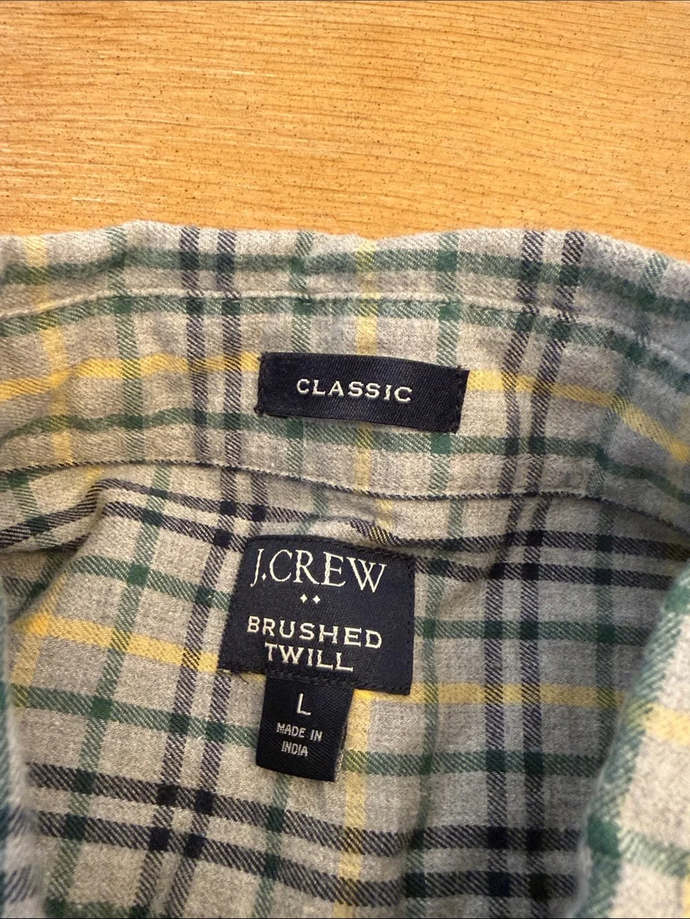 J. Crew lightweight plaid