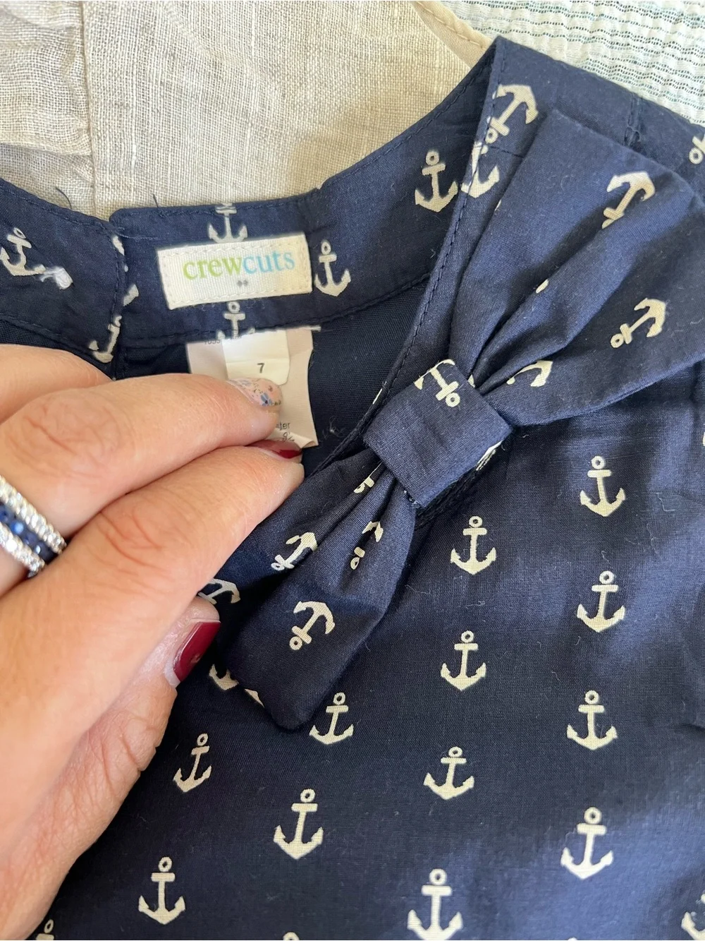 Crewcuts navy sleeveless