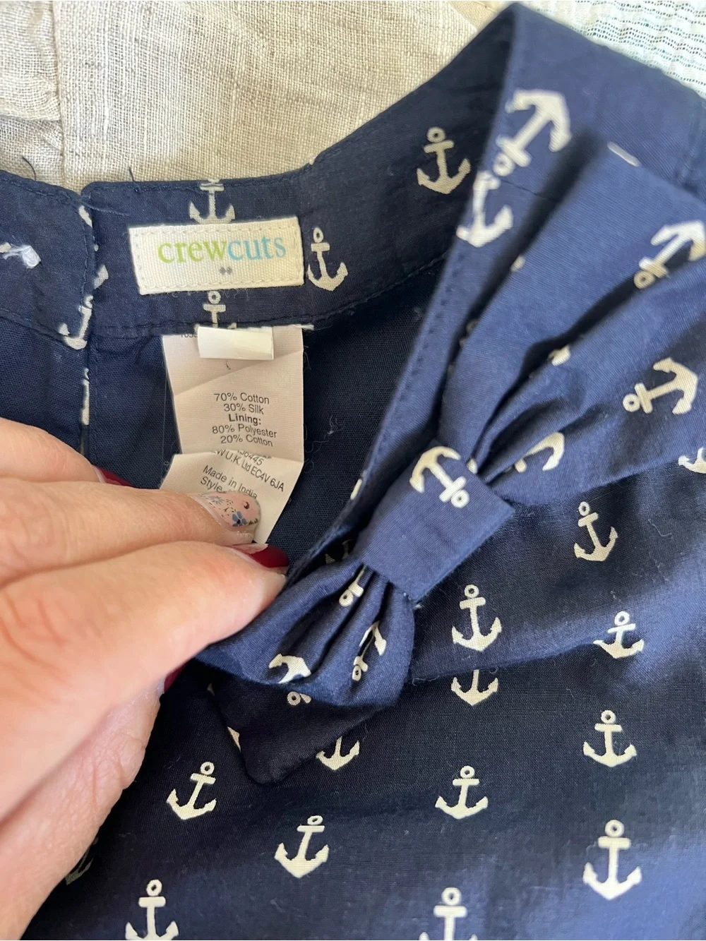Crewcuts navy sleeveless