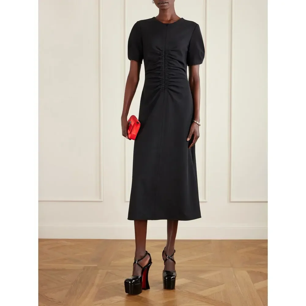 Christian Louboutin Aquadorcet 160 Black Patent Platform Strap Heel Pump 36.5