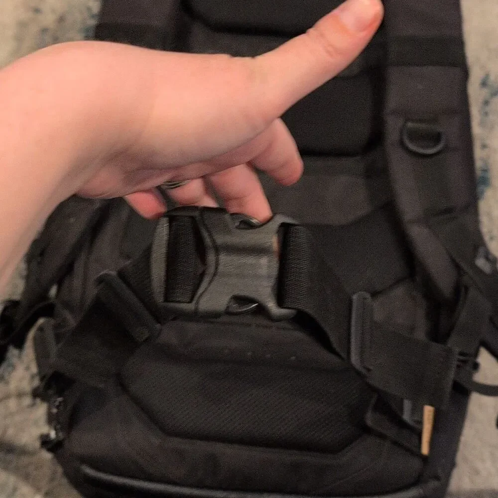 Tactical Baby Gear TBG Deuce Large Black Diaper Bag Backpack w/ MOD Panel