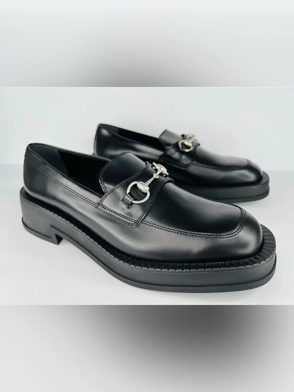 GUCCI Interlocking Horsebit Chucky Rubber Sole Loafers UK 11.5 - US 12 - EU 45.5