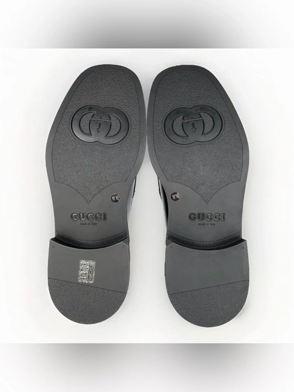 GUCCI Interlocking Horsebit Chucky Rubber Sole Loafers UK 11.5 - US 12 - EU 45.5