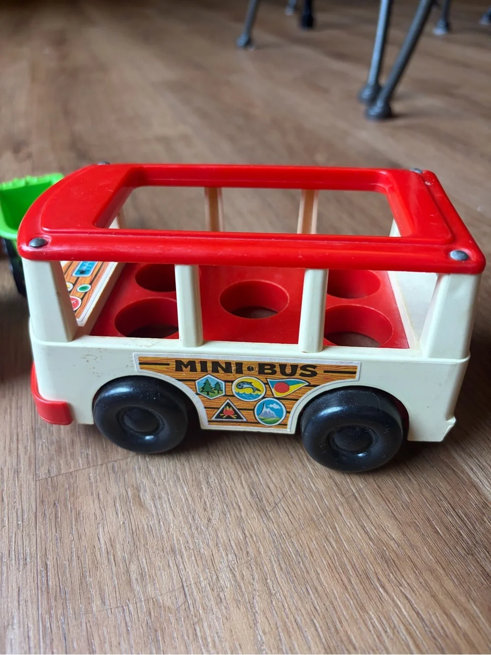 Vintage Fisher-Price Little People lot vehicles, figures, and Mini Bus #141!