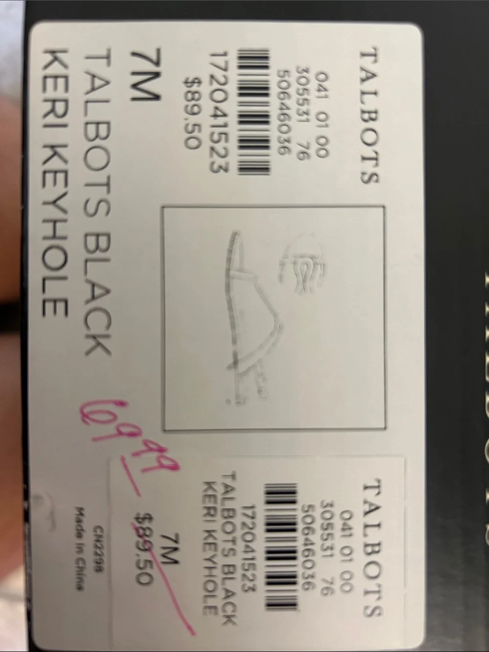 Talbots classic key