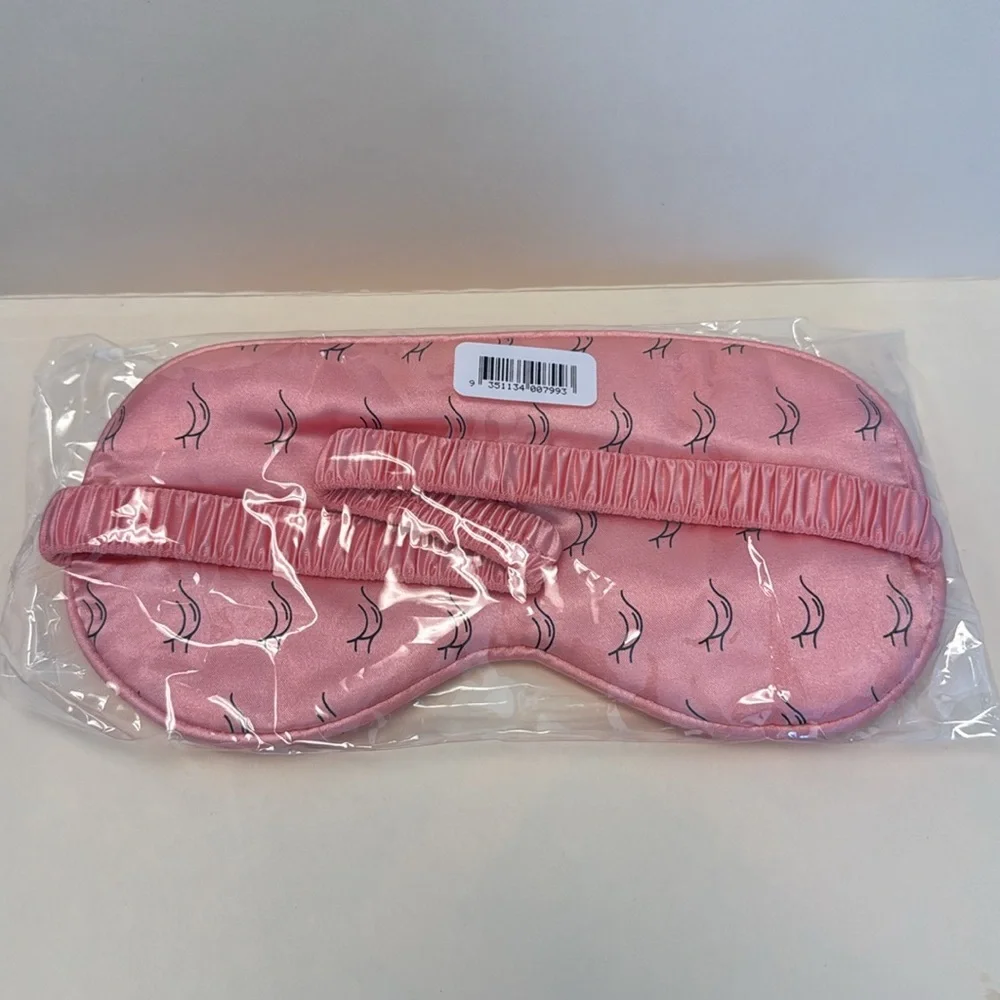 FRANK BODY Booty Sleep Pink Satin Sleep Eye Mask Reversible NIP