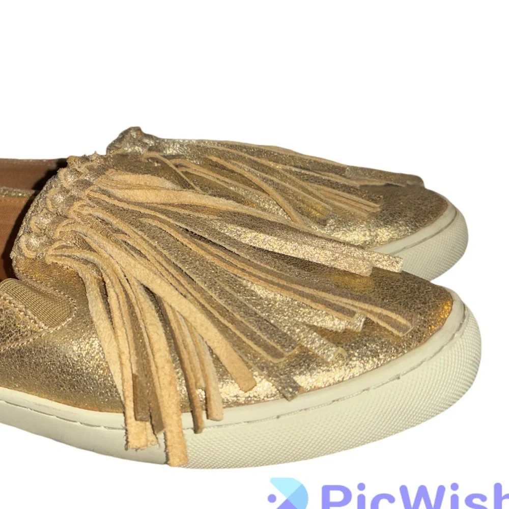 Tory Burch Fria Fringe leather Sneakers 10