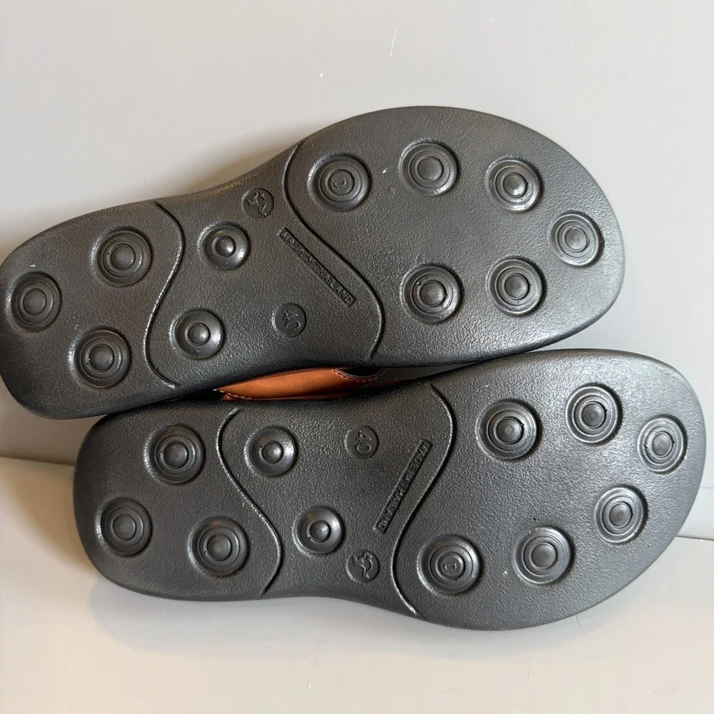 Aerosoft Original Comfort, Size 40 (US Size 9/9.5) Thong Sandals Brown