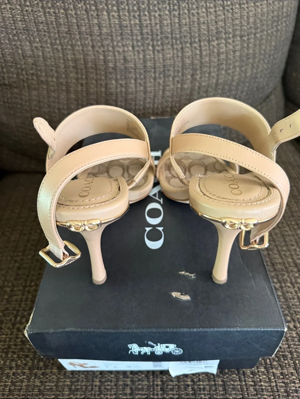 Coach heeled sandals