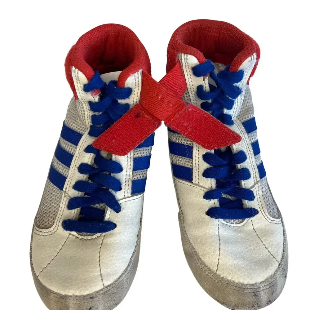 Adidas YYJ 606004 Kids 13 Wrestling Shoe Hi-Top Lace Up Boxing MMA Training
