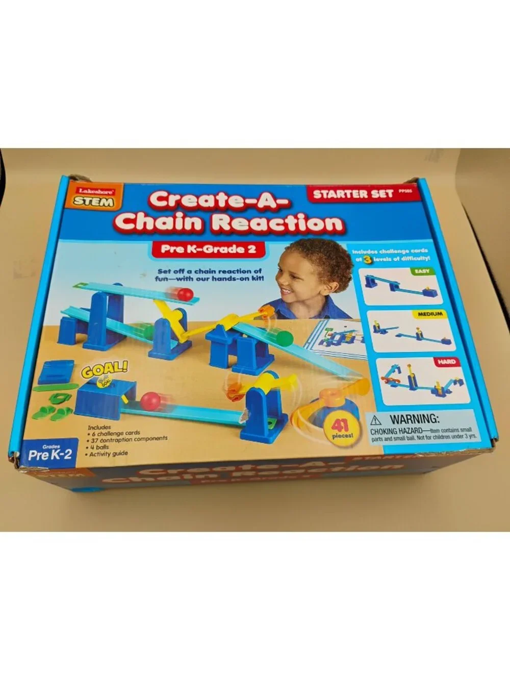 Lakeshore STEM Create-A-Chain Reaction Starter Set Pre K-Grade 2 Educational Kit