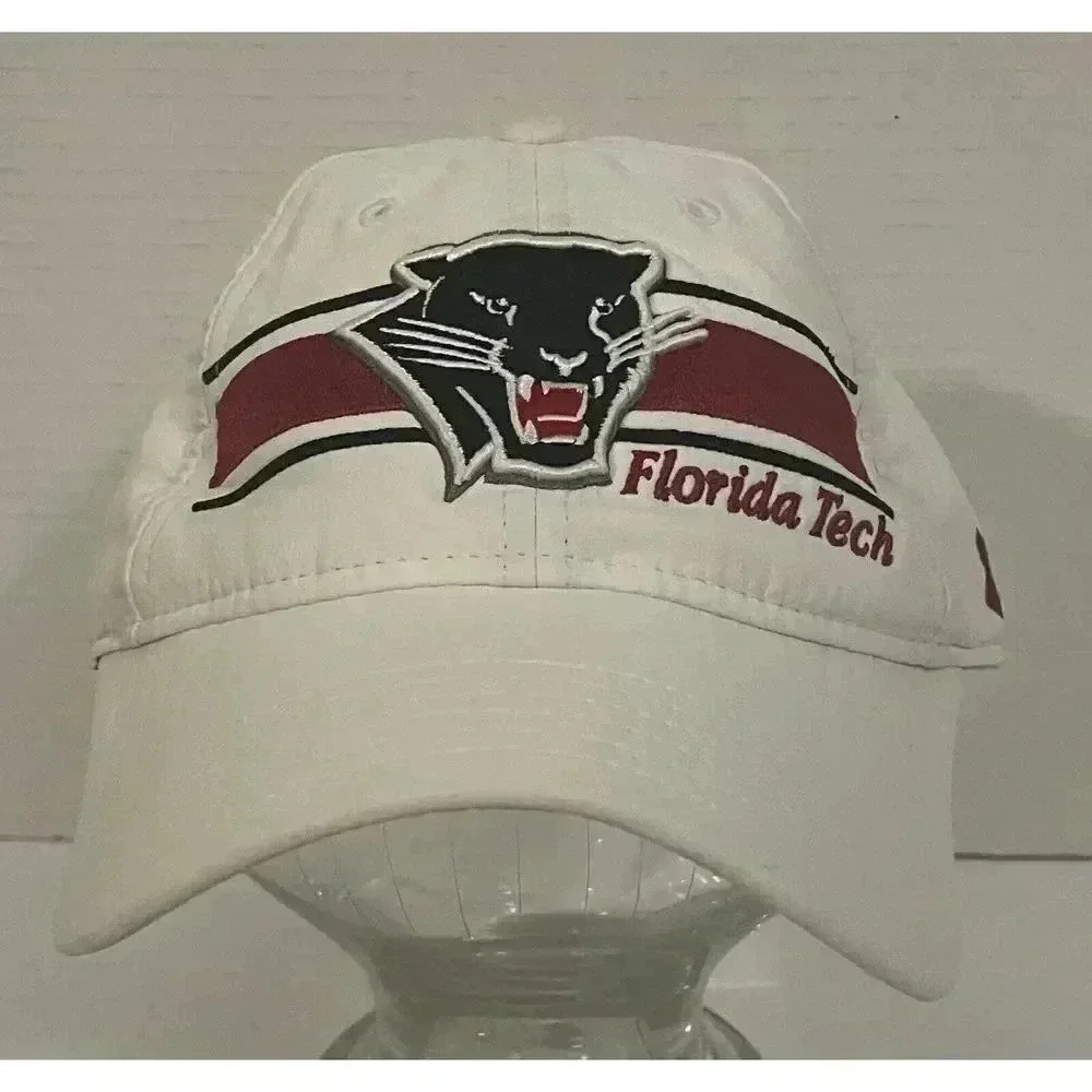 Under Armour Florida Tech Panthers Strapback Embroidered Hat Cap White Red Black