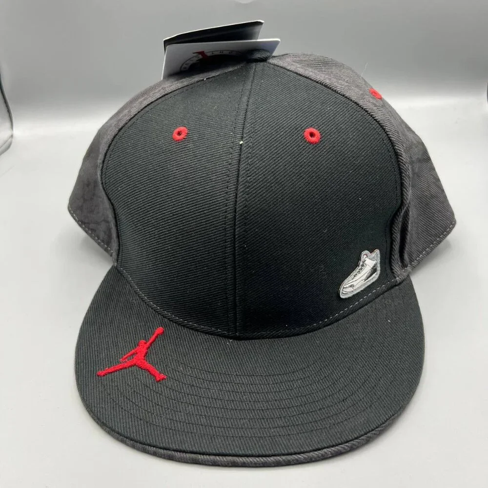Air Jordan Hat‎ Men 8 Black Retro Jumpman Fitted Cap New
