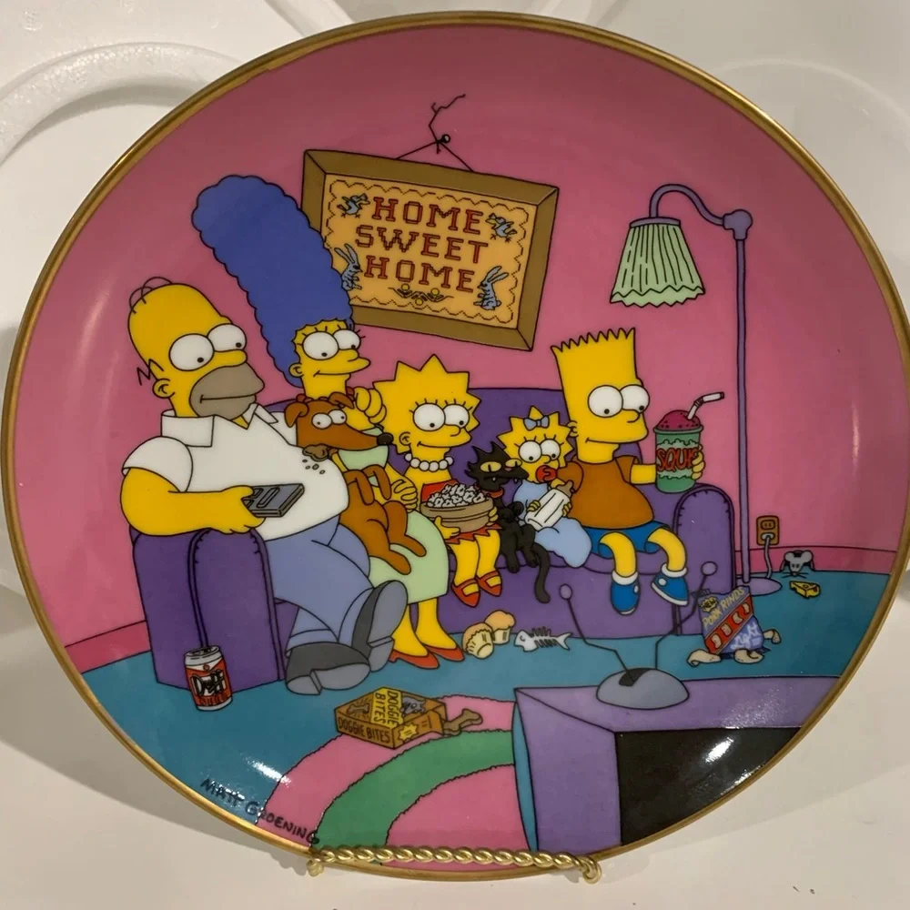 Franklin mint The Simpsons  Plate # N3152