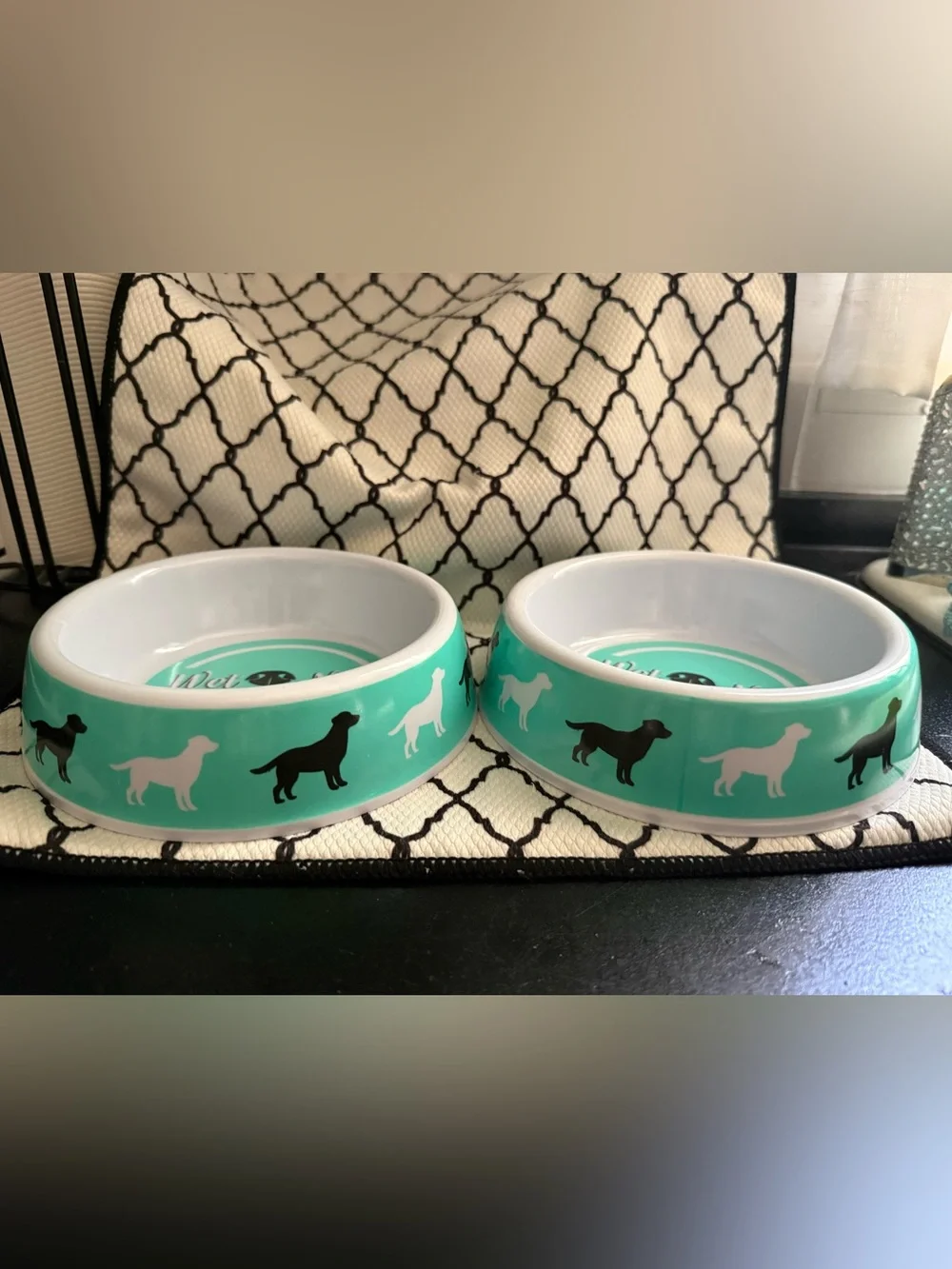 Small dog bowls - set of 2