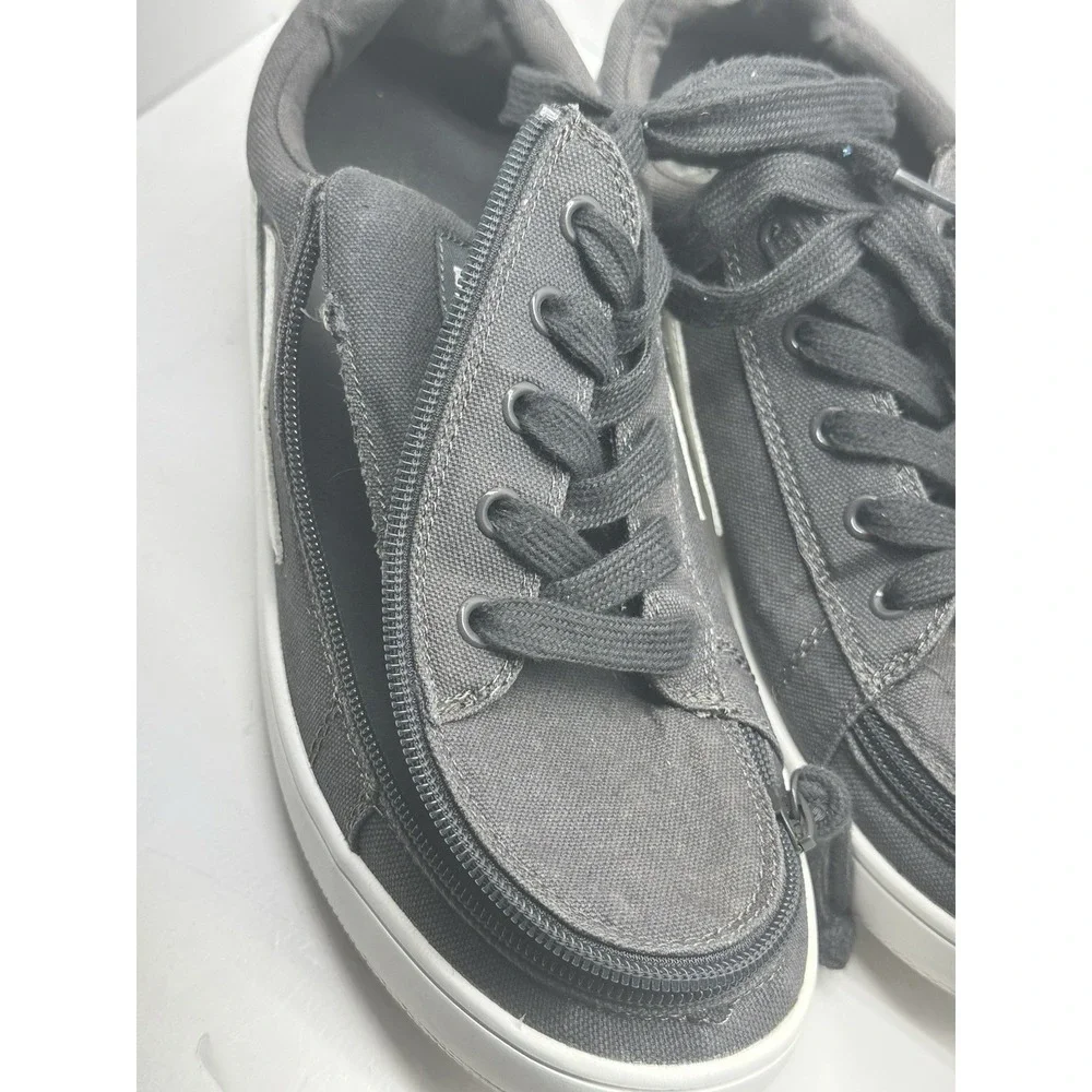 Billy Footwear Zippered Toe Classic Lace Up Low Top Men Sneakers Size 9.5