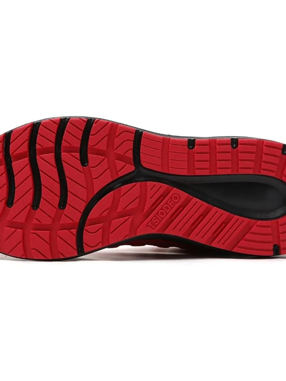 Women's Red Black Mesh Sneakers Athletic Running Walking Shoes Lace-up