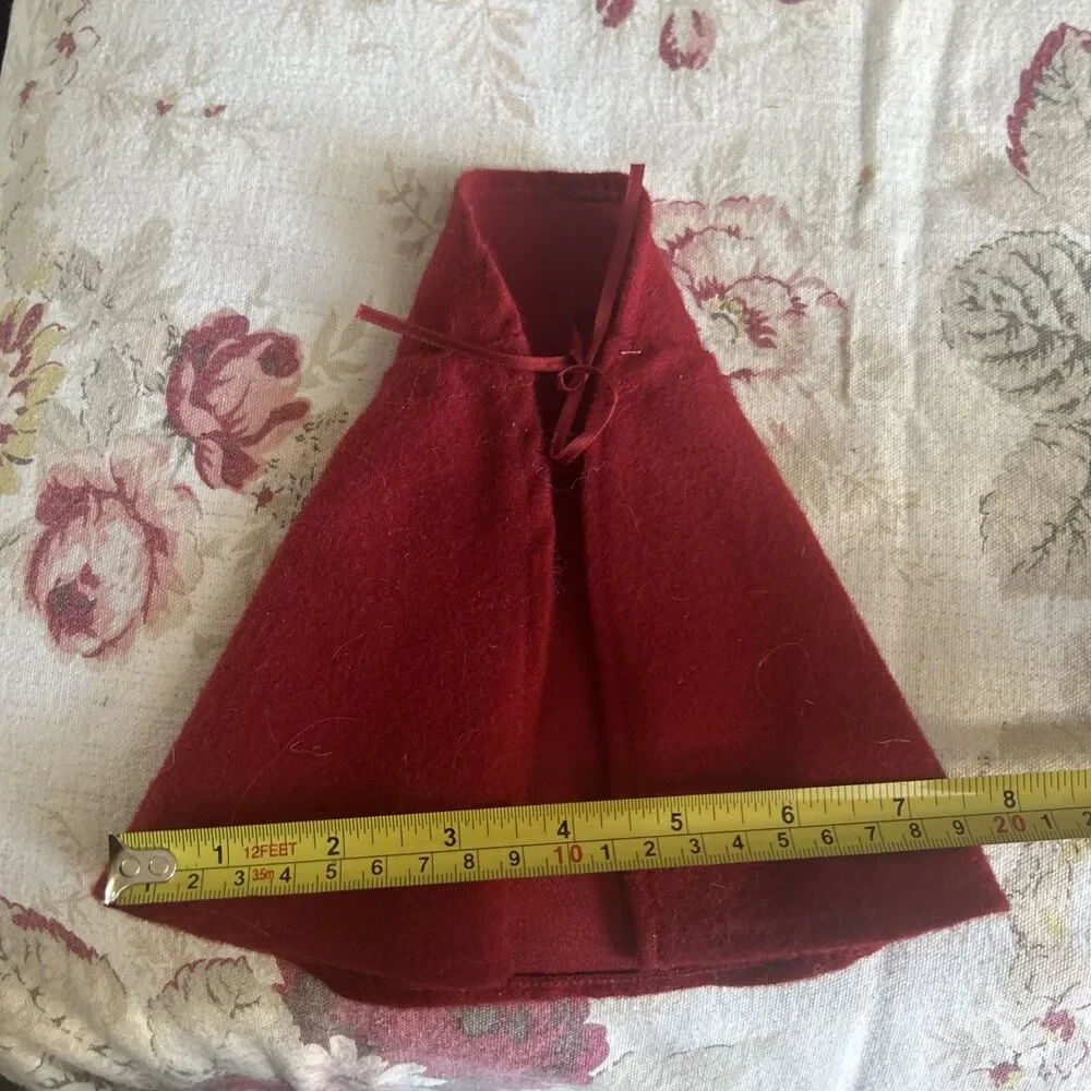 6 Inch Red Doll Cape For 7-10 Inch Dolls? Little Red Riding Hood